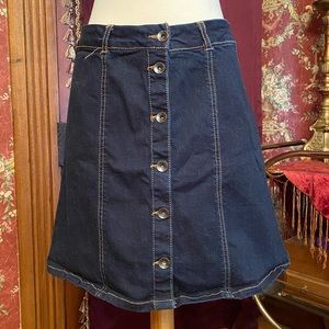 1946 Denim Skirt NWOT dark blue